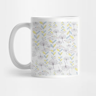 Yarrow floral pattern in Cottagecore style Mug